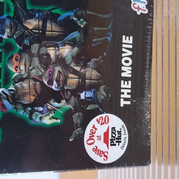 Vintage 1990 Pizza Hut Teenage Mutant Ninja Turtles Movie sealed VCR tape - Picture 2 of 7